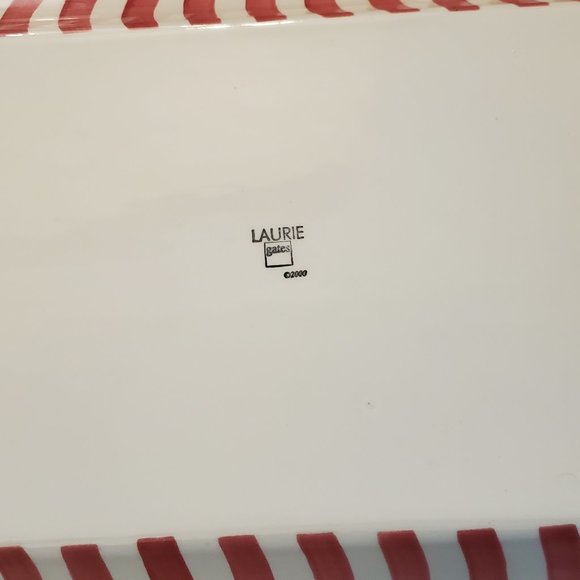 Laurie Gates Christmas Holiday Snowman Serving Tray - Picture 4 of 4